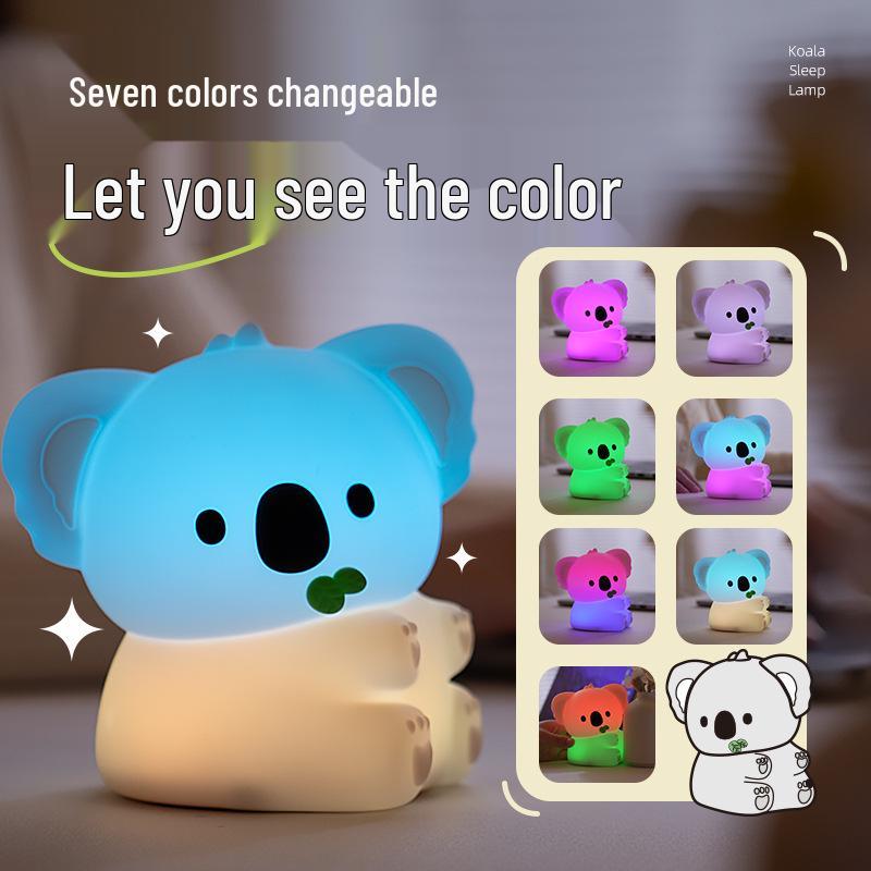 Силиконовый ночник Коала - Перезаряжаемая прикроватная лампа и лампа для создания атмосферы - Идеальный подарок