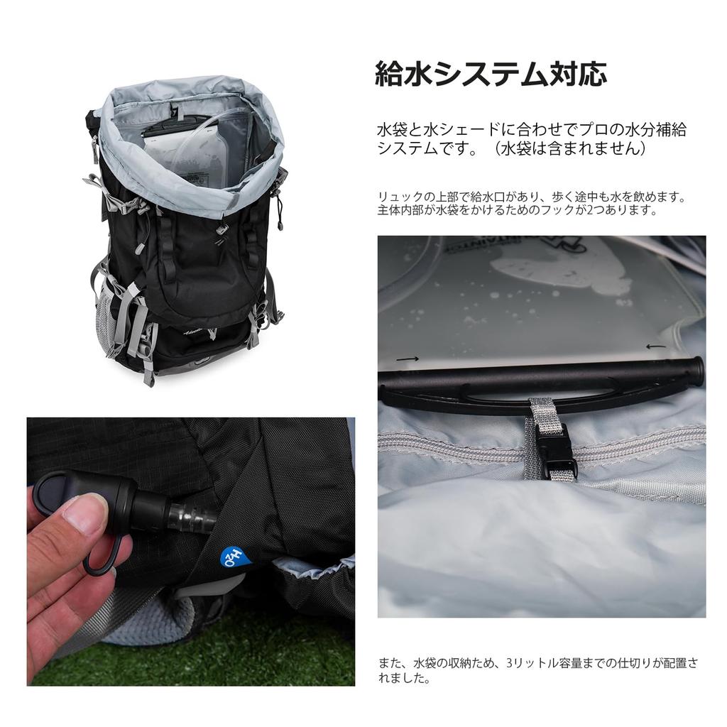 Backpack 80L Climbing Rucksack Large Capacity Climbing Bag Large Sack Camping Hiking Disaster Prevention Travel Lightweight Waterproof Rain Cover