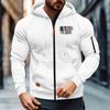 Men's  Leisure  Long Sleeves  Zipper  Hooded Hood  Hoodie  Coat  Hooded Hood