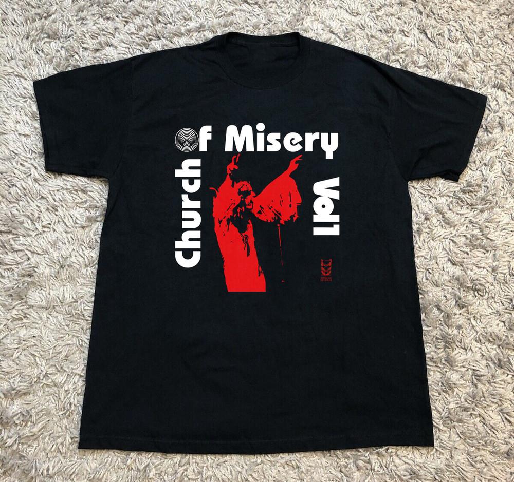 Том 1 Футболка группы Church Of Misery Унисекс от S до 345XL Подарок для фанатов DM173 Унисекс Футболка