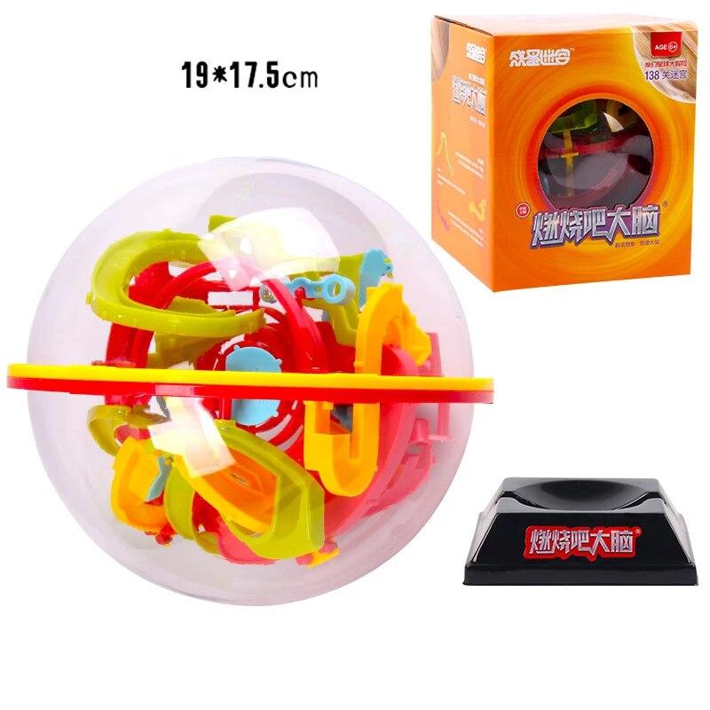 Волшебный интеллектуальный шар 3D лабиринт игрушки Монтессори сжигающий мозг шар катящиеся головоломки игры логическое мышление баланс развивающая игрушка в подарок