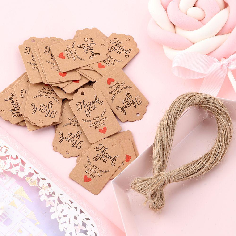 Supplies Handcraft Gardening Labels Merry Christmas Kraft Paper Tags Thank You Labels Hang Tag