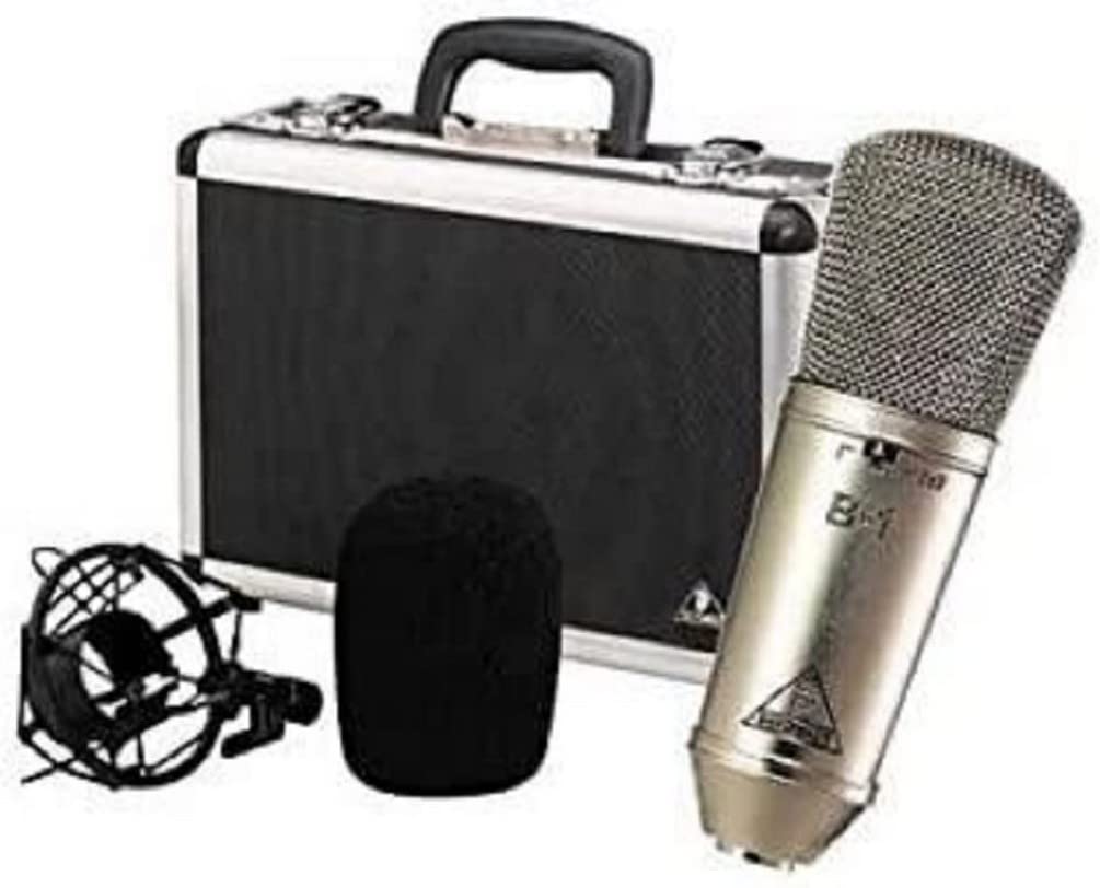 Behringer Behringer Condenser Microphone with Carrying Case Large Diaphragm Cardioid Characteristic Brass Housing B-1