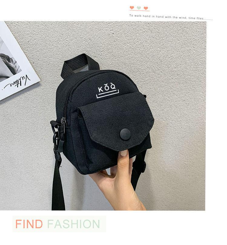 2025 Autumn New Crossbody Bag Women's Canvas Bag One Shoulder Student Backpack Small Cross Bag Available