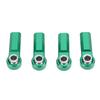 4 Pcs RC Link Rod End M4 Thread CW 7mm High Strength Alloy Ball Joint Head for 110 Model Car Green