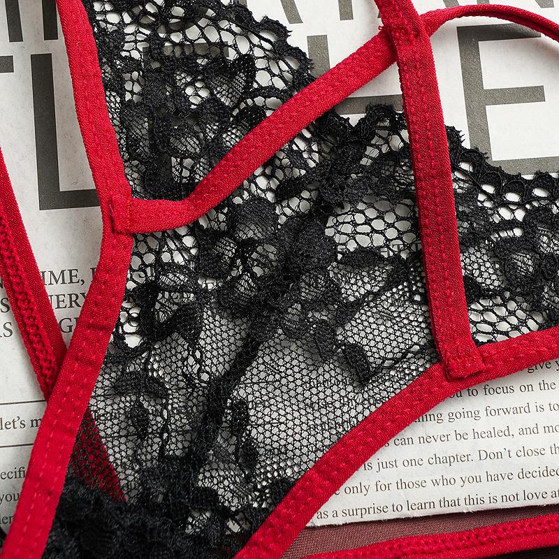 Pure French Desire Aesthetic Lace Underwear, Tight Fitting Low Waist Underwear