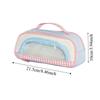 Makeup Bag Transparent Window Pencil Case Pencil Holder Pen Storage Bag  Student