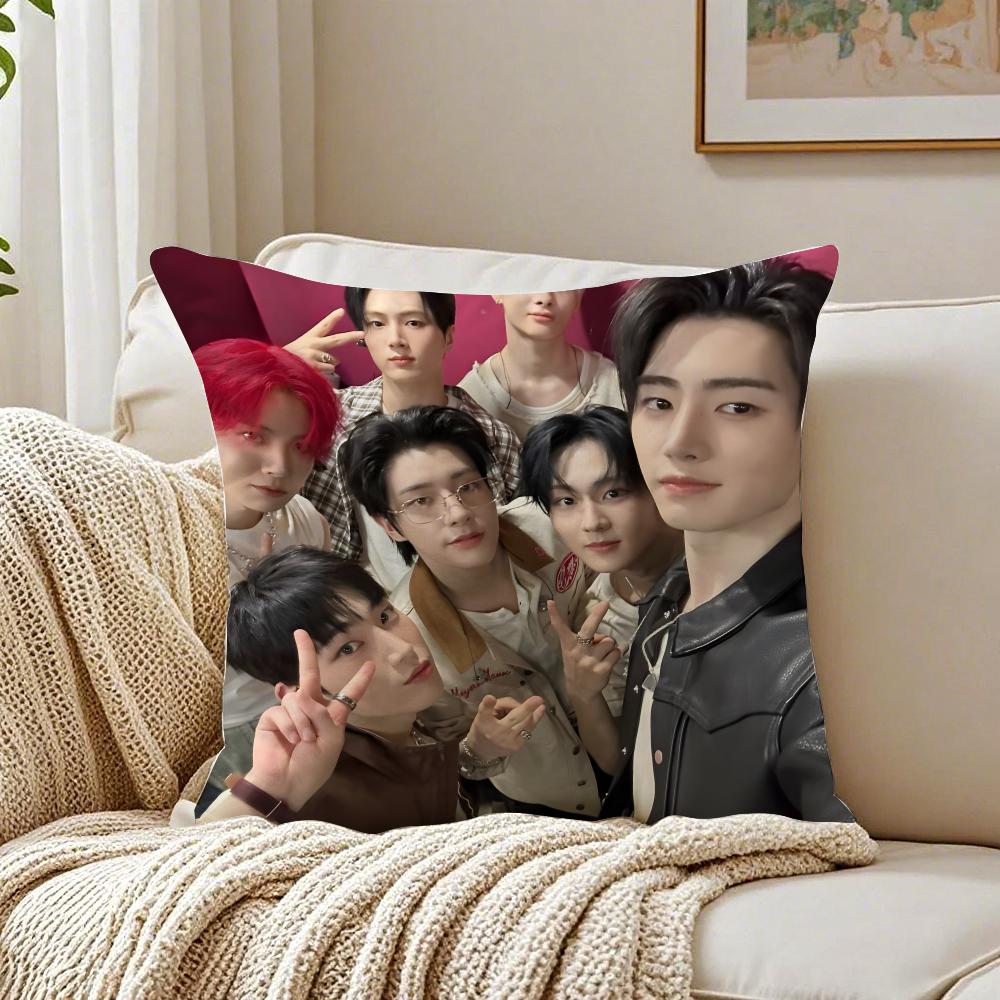 band energetic EEENHYPEN Cushion Cover Pillowcase Antidustmite living Room Sofa Decor Cushion Room
