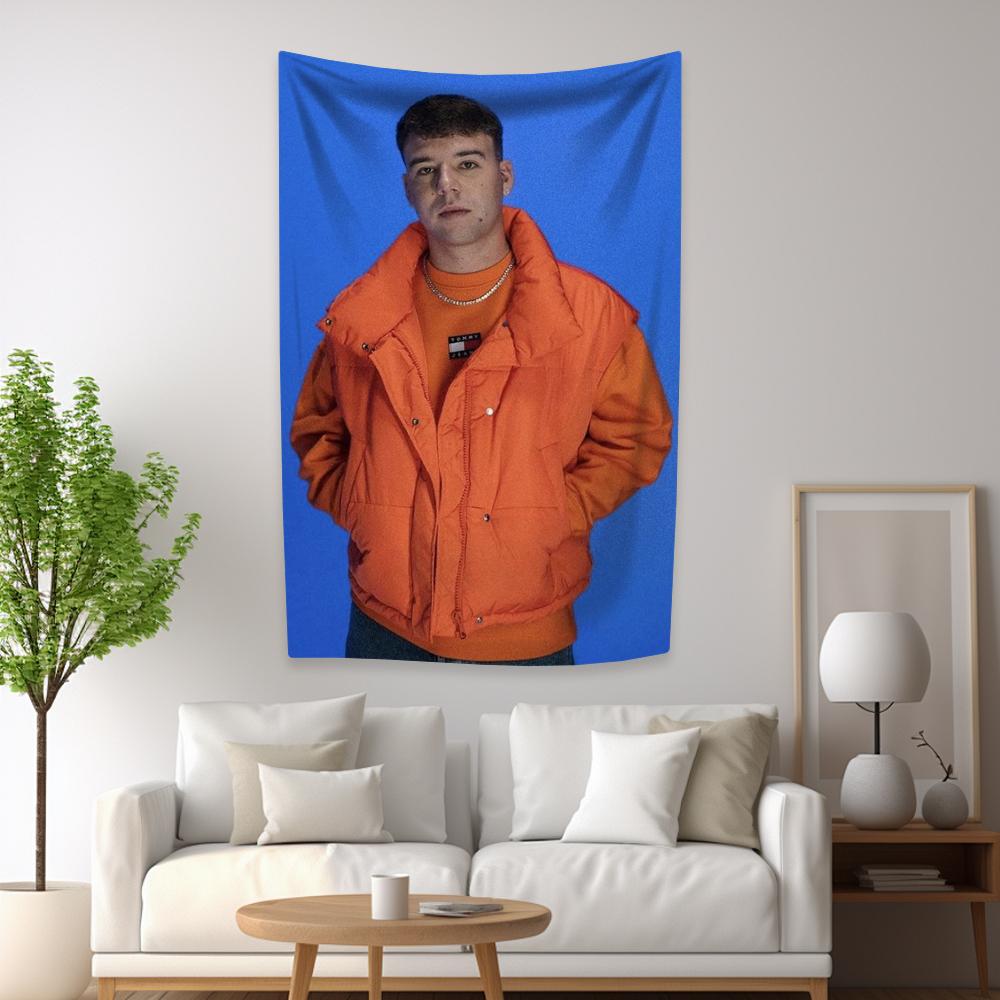 Rapper QUEVEDO Tapestry Digital Prints Flag Fashion Home And Garden Decor Wall Hanging Living Room Bar Background Wall Banner