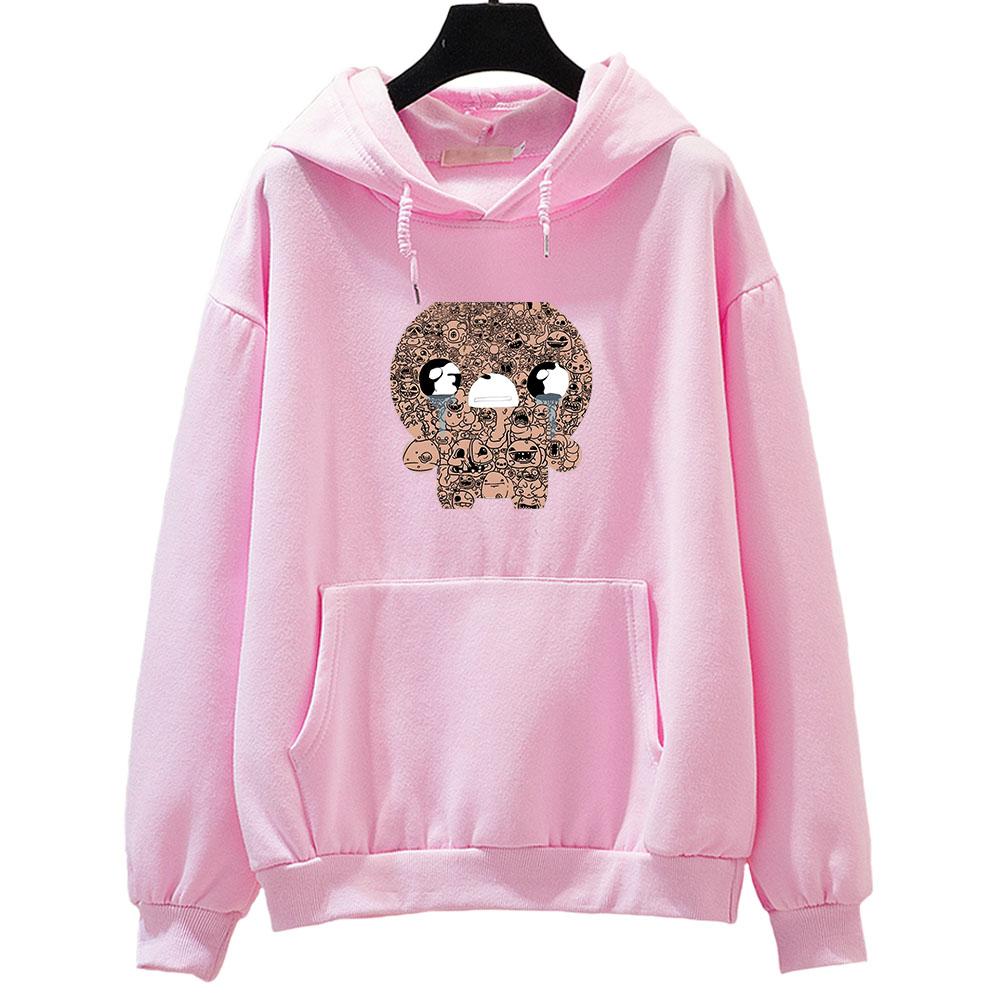 Женская толстовка большого размера Roguelike The Binding of Isaac с рисунком Kawaii/милый свитшот для взрослых с длинными рукавами, уличная одежда в корейском стиле
