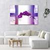 Canvas Print, Purple Orchids Abstract 3d