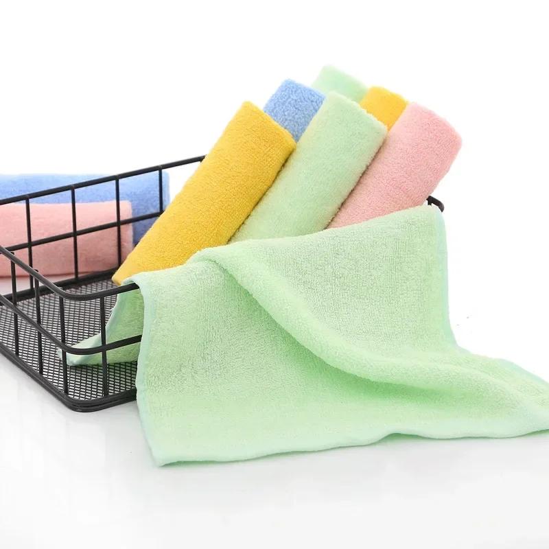 Baby Towel Face Towels Baby Bath Towel Handkerchief Burp Cloths Soft Microfiber Absorbent Washcloth Children Towels Hot 25x25cm