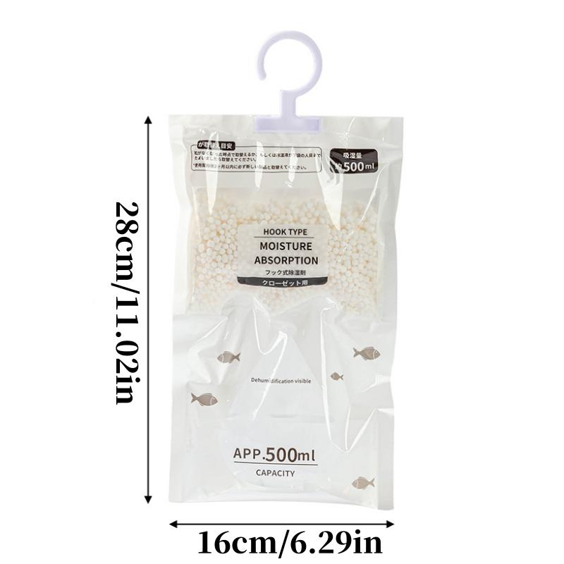 4/8Pcs Moisture Absorber Hanging Bags Wardrobe Anti-Mold Antihumidity Dehumidification Bag for Bedroom Closet Dryer Supplies