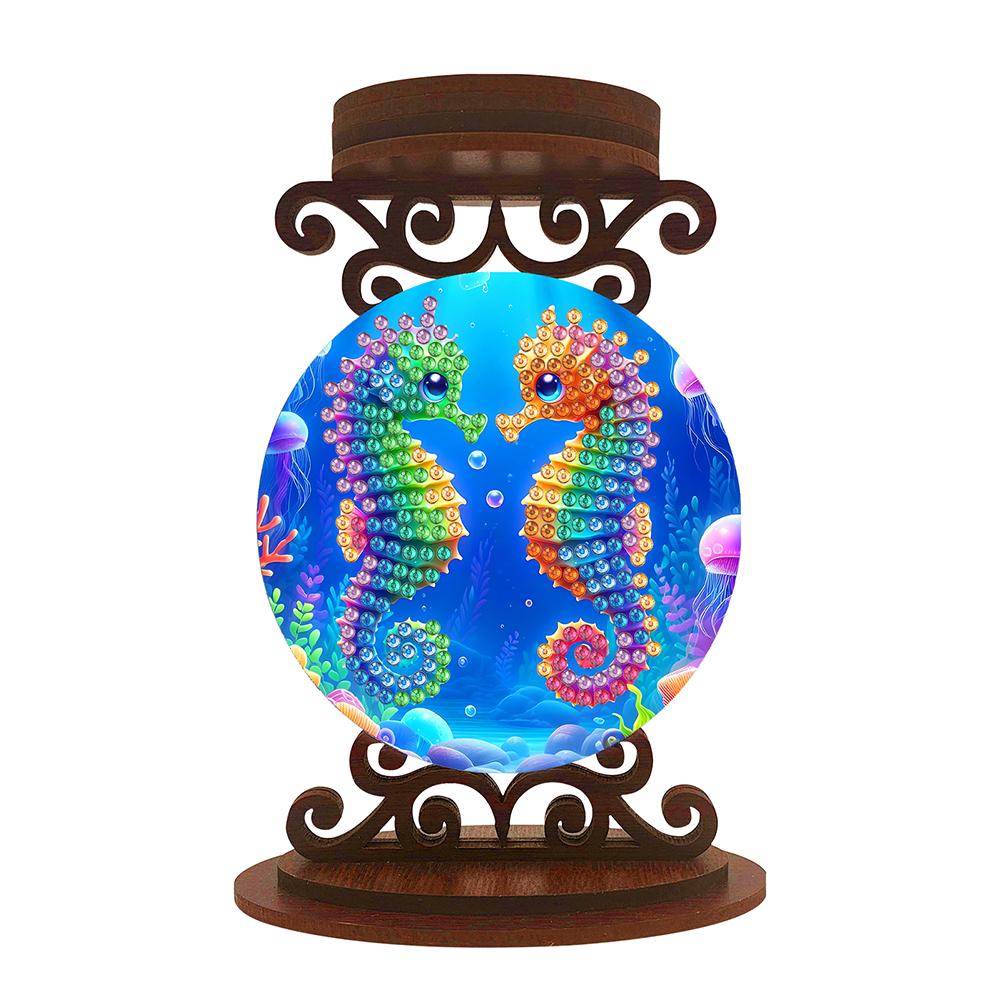 Animals Tabletop Candlestick Holder Ornaments Aromatherapy Candle Holder 5D DIY Diamond Art Mini Candle Holder for Art Crafts