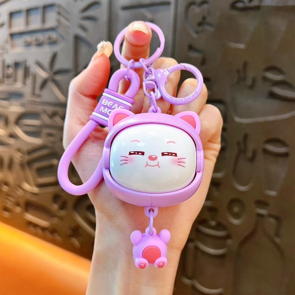 Брелок для ключей с изображением мультяшного лица, подвеска для школьного портфеля, креативная кукла, брелок для ключей, детская игрушка