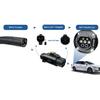 EVqiaoyi NACS to GB/T EV Adapter 32A 7KW from Tesla Pile to GB/T EV Charging Converter for Chinese Standard Cars