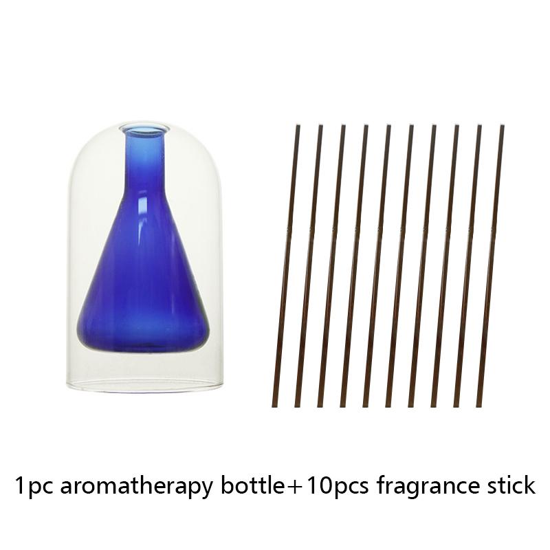 Стеклянная бутылка диффузора для ароматерапии Красочная двухслойная бутылка для ароматерапии