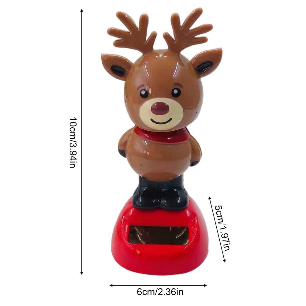 Маленький Санта-Клаус Рождественская серия украшений Рождественская солнечная танцующая фигурка Украшения для приборной панели автомобиля Аксессуары для салона автомобиля