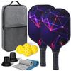 Ракетка и мяч для пиклбола из углеродного волокна, подарочный набор для занятий спортом на открытом воздухе