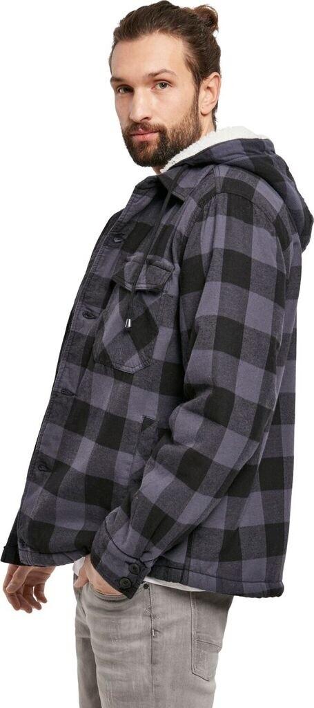 Зимняя куртка Brandit Lumberjacket Hooded black/grey