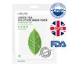 10 листов в упаковке Маска с раствором зеленого чая (10 листов) – Увлажняющие и успокаивающие маски для лица