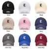 Вышитая бейсболка с буквами английского алфавита A-Z Для мужчин и женщин Мягкий хлопок Модные кепки папы Регулируемая Оптовая продажа Прямая поставка