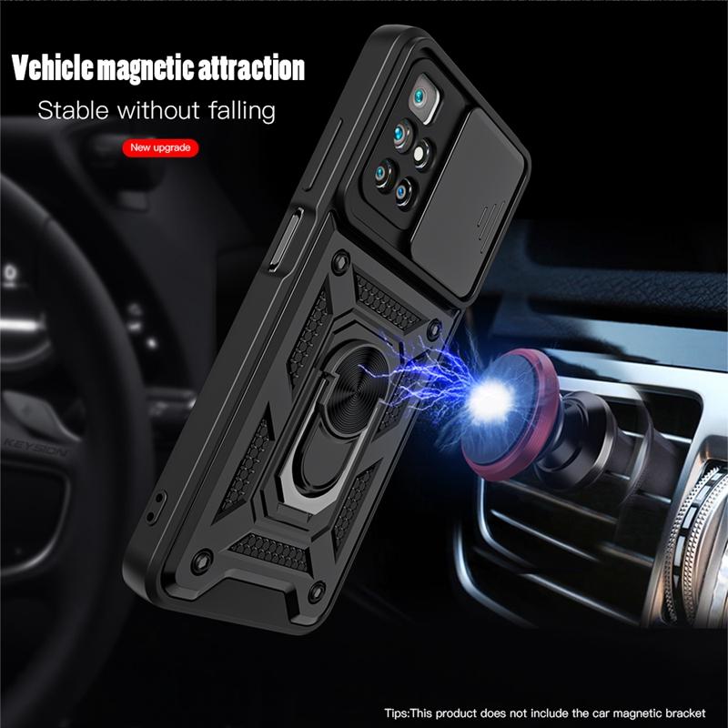 Heavy Duty Shockproof Case for iPhone/Samsung/Huawei/Xiaomi/OPPO/Vivo Push Pull Camera Protection Phone Cover