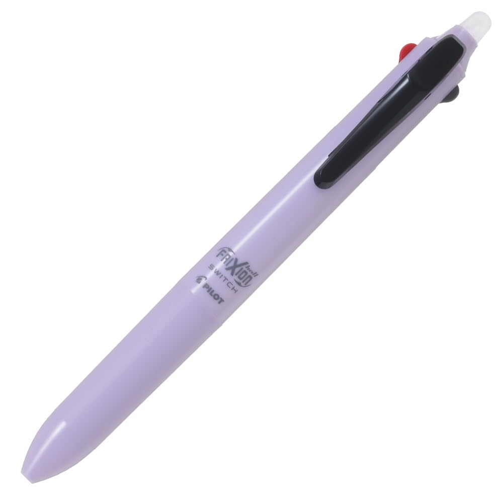PILOT FriXion Ball FriXion Ink Ink Lavender Erasable Ballpoint Pen Inerasable Ballpoint Pen Switch, 0.38mm (Black, Red, Blue) + Oil-Based 0.5mm
