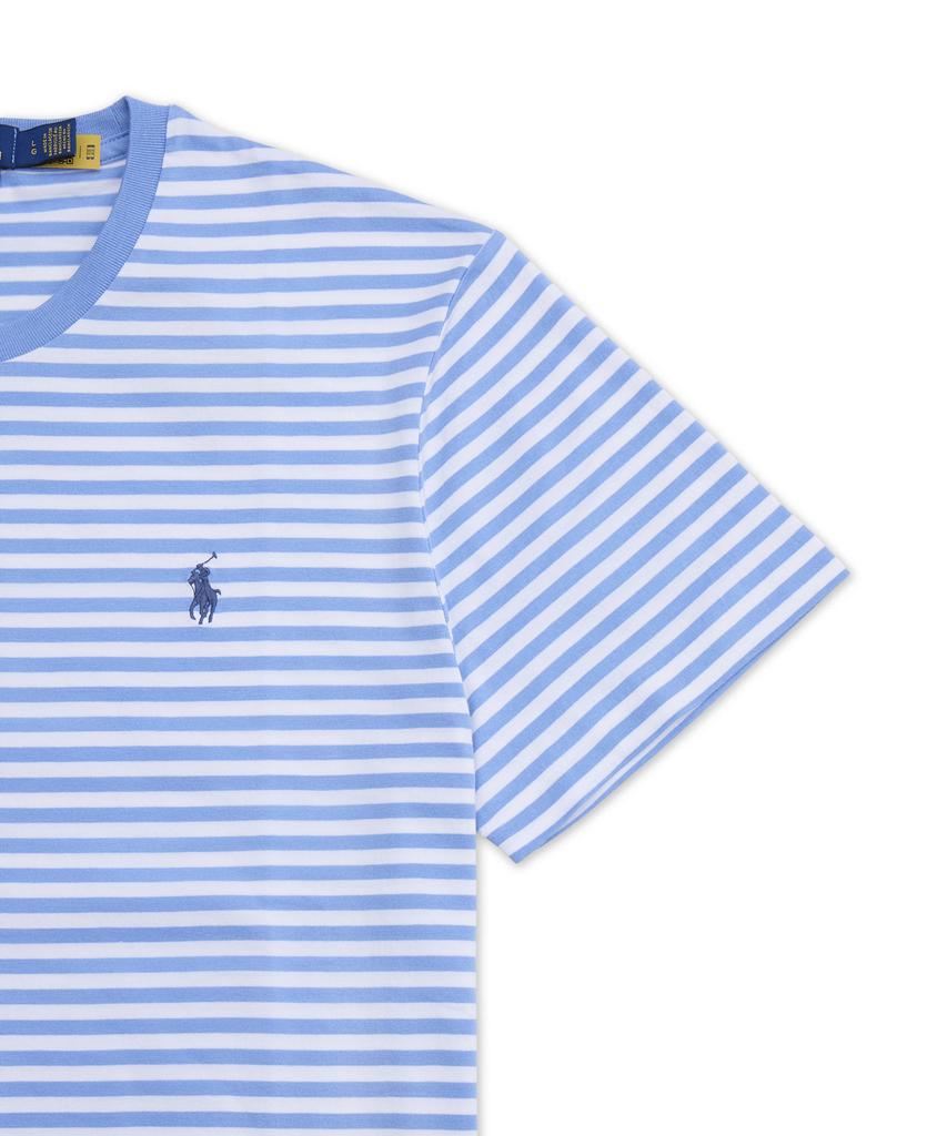 POLO RALPH LAUREN Футболка в полоску с индивидуальным кроем Slim Fit из джерси - Синяя