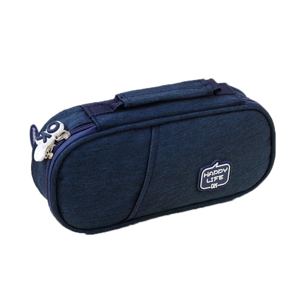 Pen Slot Students Pen Bag Large Capacity Stationery Storage Pouch Simple Pencil Cases  Office