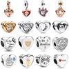 New Collection Series Love Heart Valentine'S Day Mother'S Day Charm Bead Fit Original Bracelet Diy Accessories Gift For Women