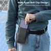 Men's Leather Phone Holster for Belt Outdoor Casual Running Sports Vertical Cell Phone Holder Pouch