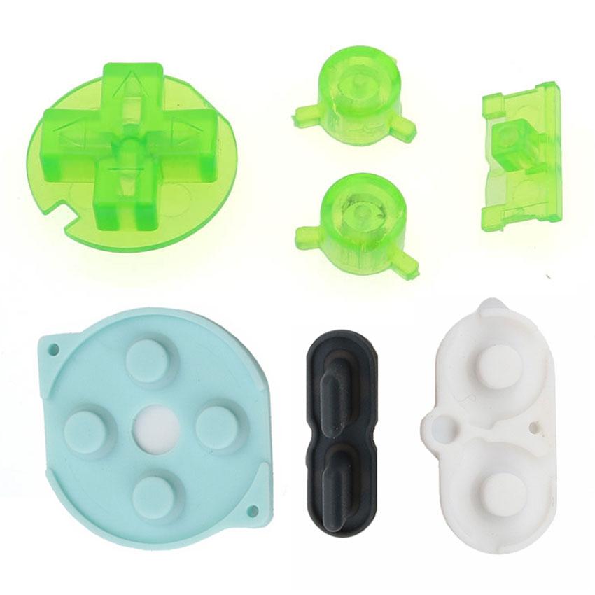 JCD For Nintend Gameboy Pocket Rubber Conductive Buttons A B D Pads Power On Off Buttons Keypads For GBP