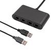 4 порта USB-адаптер для контроллеров NGC Адаптер контроллера Gamecube Подходит для NDS Switch 1/OLED / Wii U / ПК USB-консоли
