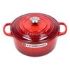 Le Creuset SIGNATURE Signature Cocotte ronde 22см Cocotte ronde Вишневый горшок Новая жизнь [Le Creuset] Двуручный [Предмет]