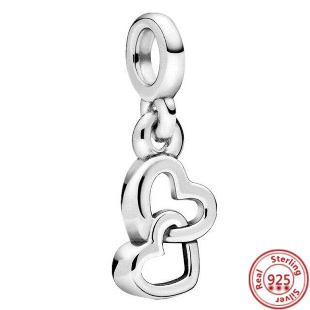 Серьги-браслет Charm Me, ювелирные изделия своими руками, серебро 925 пробы, моя любовь, морская звезда, фламинго, ласточка, мир, мини-подвеска из бисера