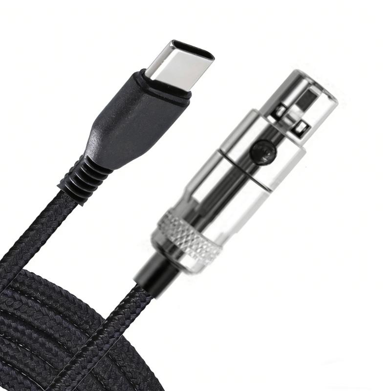 Плетеный нейлоновый USB C на 3-контактный XLR Кабель-замена для наушников Q701/K712/K702/K240/K240 II/K141/K17 С защитой от запутывания