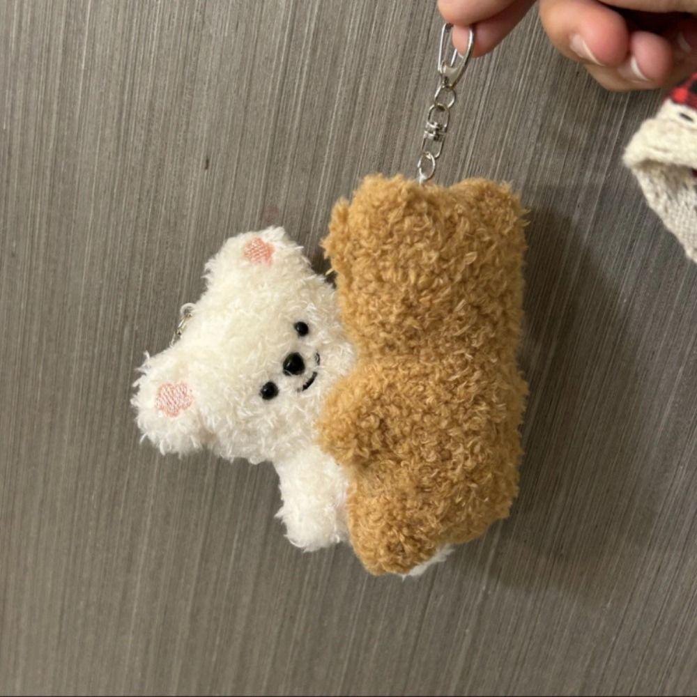 Cartoon Magnetic Bear Pendant Magnetic Bear Plush Pendant Cartoon Bear Key Chain Kids