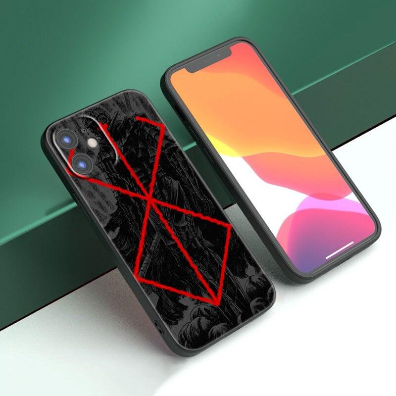 Чехол для телефона «Аниме Берсерк Кишки» для Apple iPhone 14 13 12 Mini 11 Pro Max 7 8 XR X XS 7 8 Plus SE 2020 2022, черный мягкий чехол