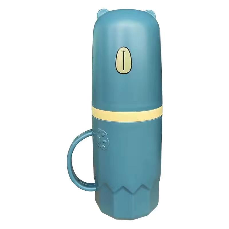 Портативный ополаскиватель для полости рта для домашнего использования, путешествий, Little Bear, креативный стоматологический набор с прямой трубкой, многофункциональный ополаскиватель для полости рта.