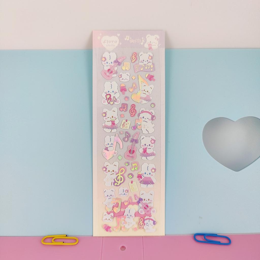 Лазерные наклейки серии Magic Fairy Tale, симпатичный мини-альбом, материал для самостоятельного изготовления, эстетическая открытка для девочки, альбом, блокнот, декоративные наклейки