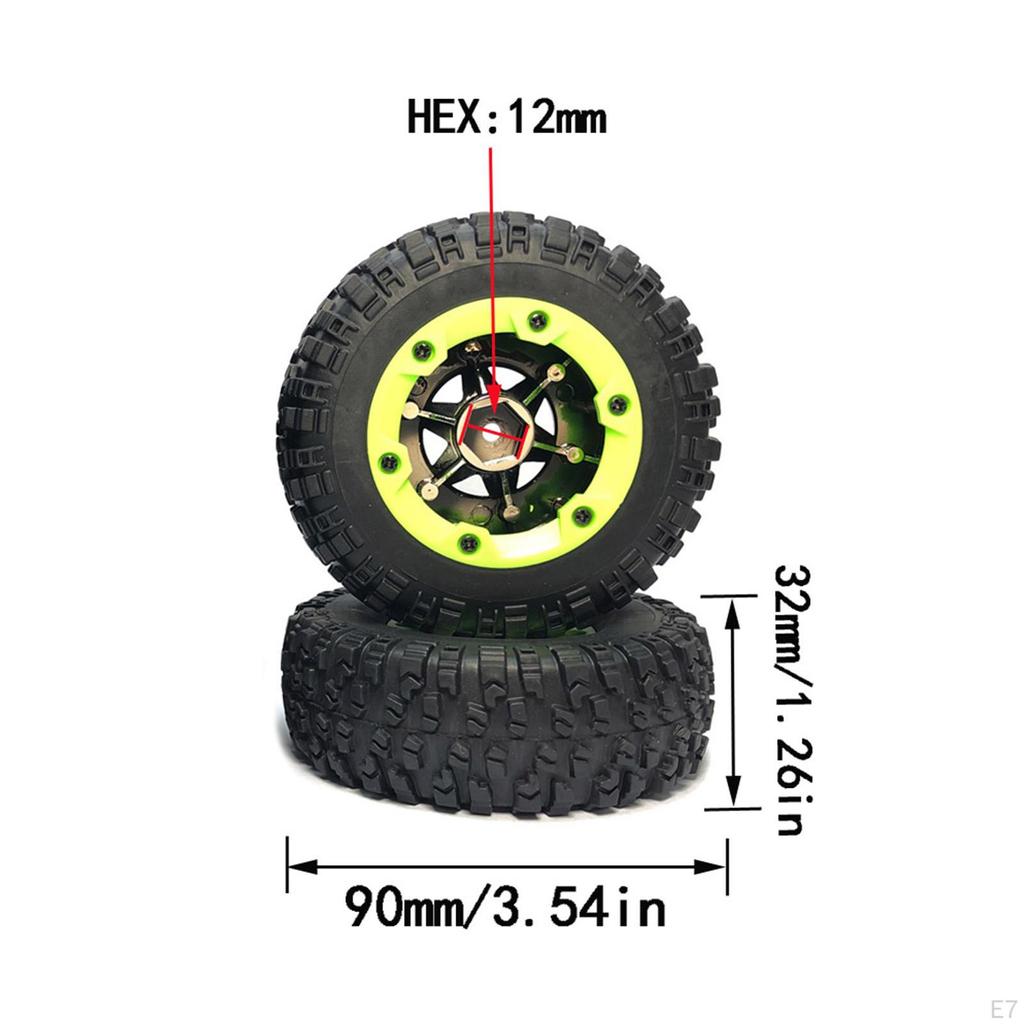 DIY RC Car Tires 1/1 Crawler Modification Tyres for 124017