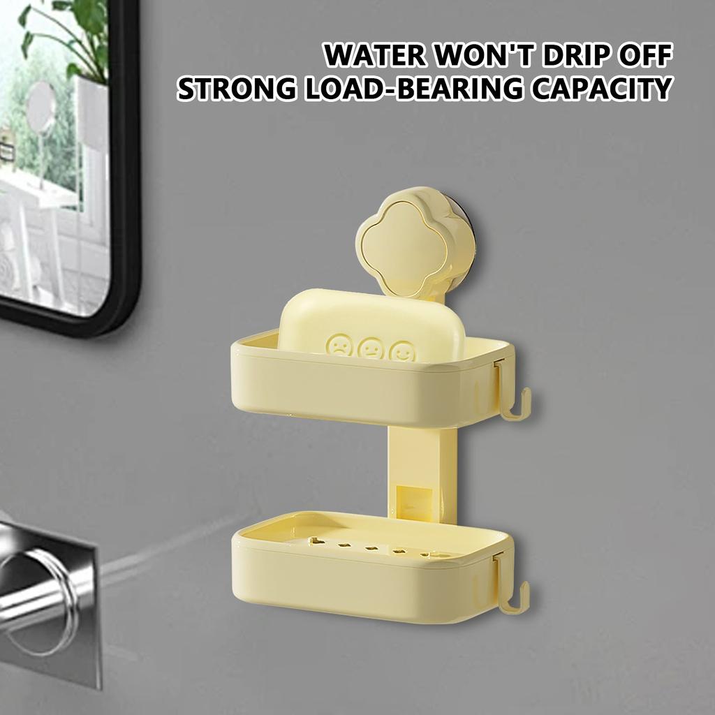 Пластиковая мыльница с присоской Мыльница для умывальника настенная без перфоратора Мыльница настенная Мыльница