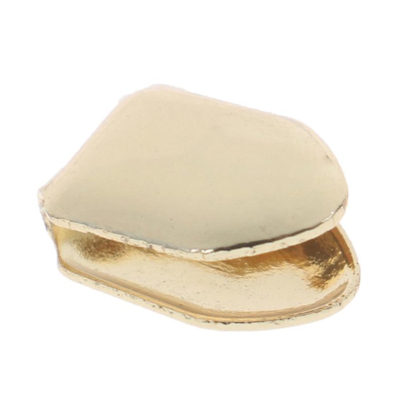 Позолоченная 14-каратная позолоченная гриль для зубов в стиле хип-хоп, ложное отбеливание, маленькая колпачок для одного зуба