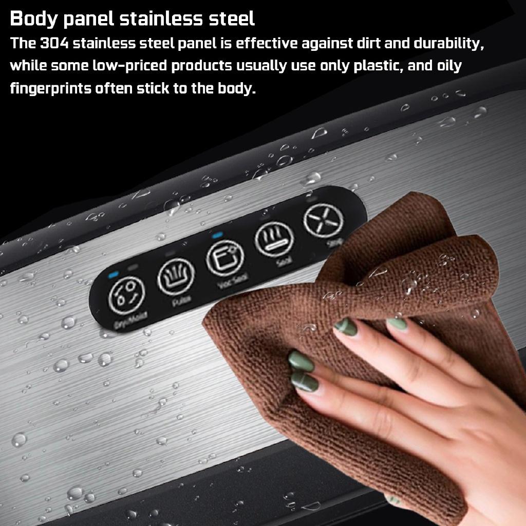 130 Вт Полностью автоматическая машина для вакуумной упаковки продуктов для Food Saver Влажная и сухая Электрическая вакуумная упаковочная машина + 10 шт. пакетов