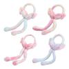 1/2Pcs Plush Rabbit Earmuffs with Moving Jumping Ears Gradient Color Soft Furry Ear Covers Headband