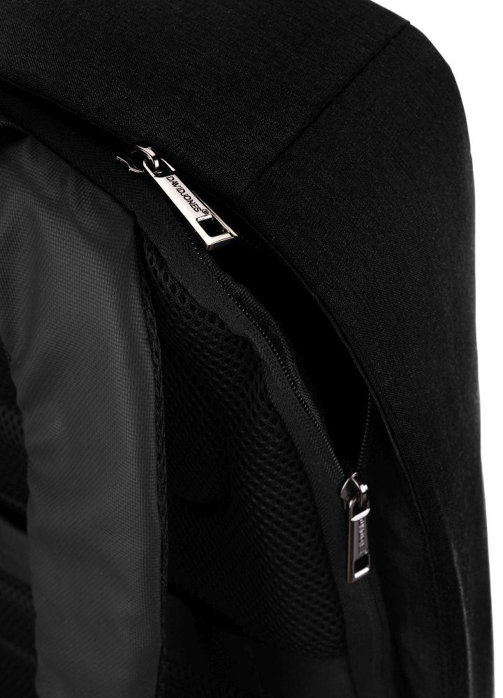 Modern backpack with laptop compartment and USB port - David Jones