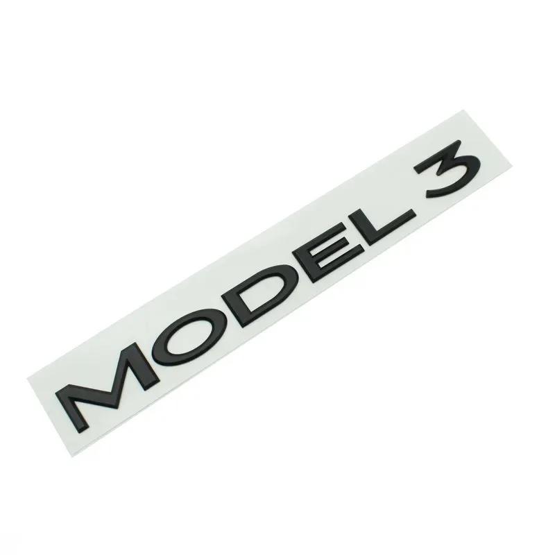 TESLA emblem ABS Letters Logo For Tesla MODEL 3 Y Car Rear Tailgate Trunk Emblem Badge Decal Stickers Auto Styling Accessories