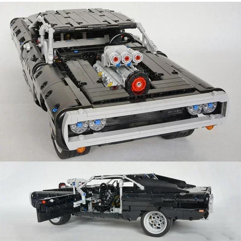 Высокотехнологичная спортивная машина Dodge Charger гоночная модель кирпичики совместимы с MOC-42111 строительные блоки развивающие игрушки для мальчиков подарки