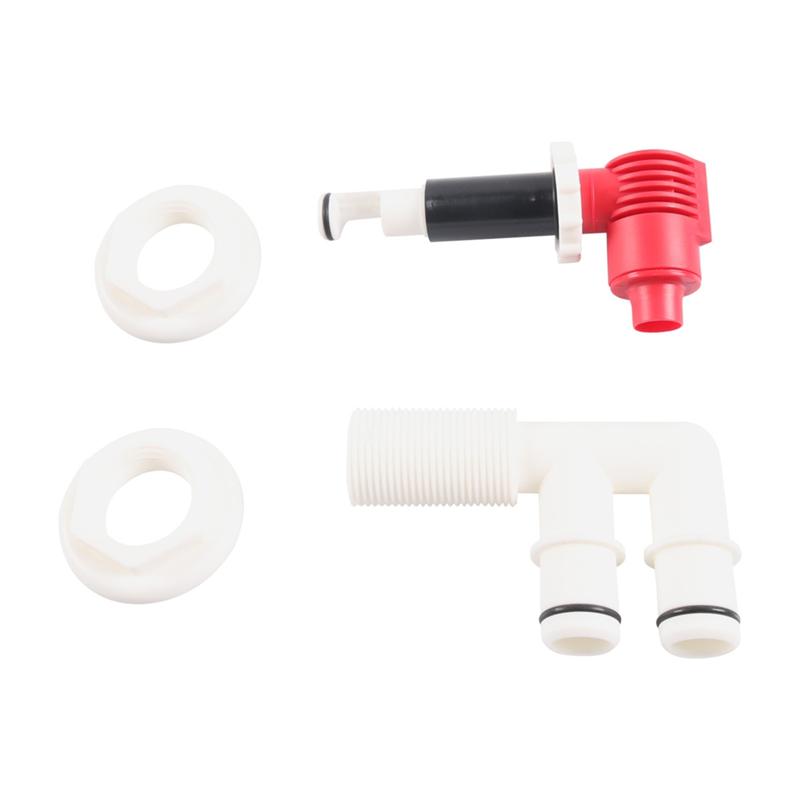Drain& Aerator Valve Combination 3/4" Drain Port Fishing Boat Live Fish Tank Marine Valve Kit
